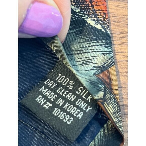 Eagles Wing Men Neck Tie 60" Florida State College Football Office College 80s - Picture 6 of 8